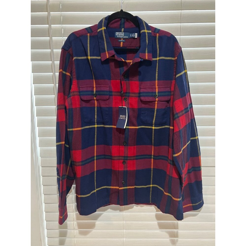 Polo‎ Ralph Lauren Flannel Long Sleeve Button Up Shirt - NWT - Size XL